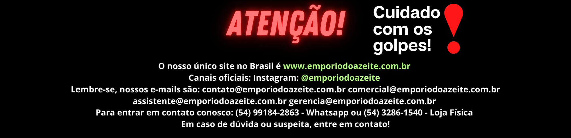 Verifique o site em que está realizando a compra antes de efetuá-la.