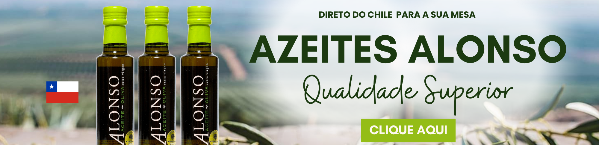 Azeites Alonso do Chile – Blend, Frantoio, Leccino e Coratina Extravirgens Premium