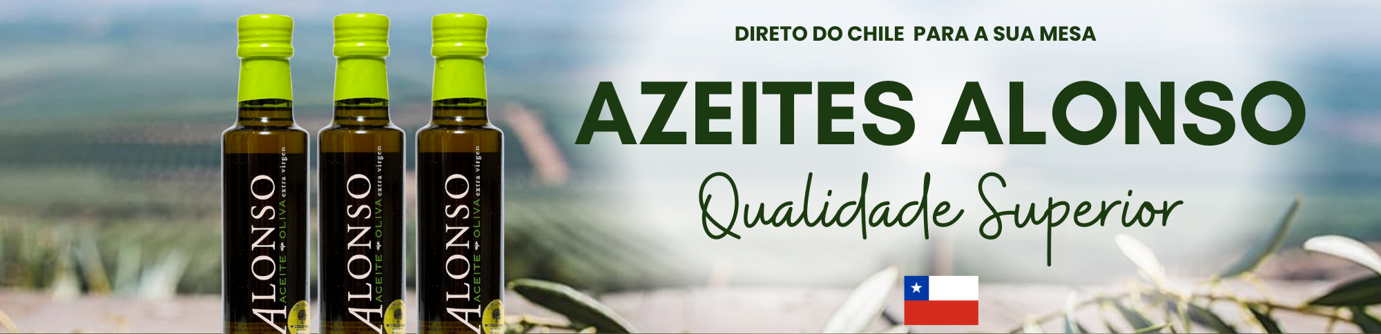 Azeites Alonso do Chile – Blend, Frantoio, Leccino e Coratina Extravirgens Premium