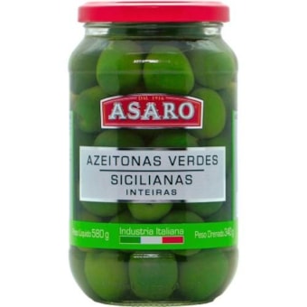 Asaro Azeitonas Sicilianas 580g Asaro Azeitonas Sicilianas 580g