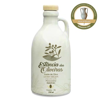 Azeite de Oliva Extravirgem Estância das Oliveiras Frantoio Cerâmica 250ml