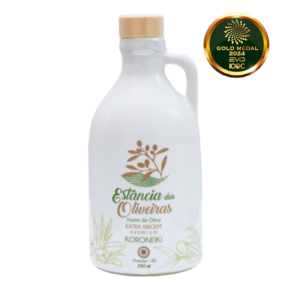 Azeite de Oliva Extravirgem Estância das Oliveiras Koroneiki Cerâmica 250ml