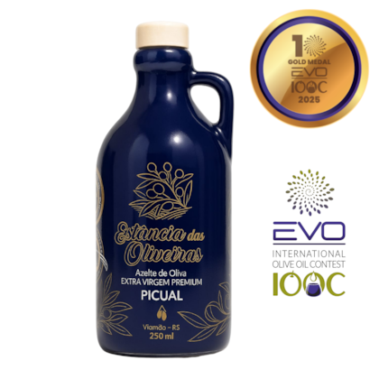 Azeite de Oliva Extravirgem Estância das Oliveiras Picual Cerâmica 250ml