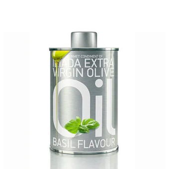 Azeite de Oliva Extravirgem Iliada com Manjericão 250ml Azeite de Oliva Extravirgem Iliada com Manjericão 250ml