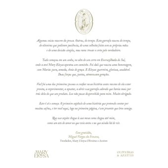 Azeite de Oliva Extravirgem Mary Eloysa Blend 250ml