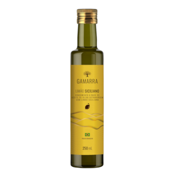 Azeite Extra Virgem Gamarra com Limão 250ml Azeite Extra Virgem Gamarra com Limão 250ml