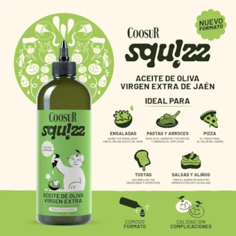 Azeite Extravirgem Coosur Squizz Primeira Colheita 620ml