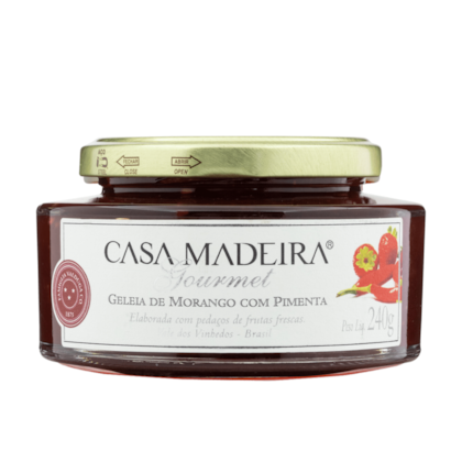 Casa Madeira Geléia Gourmet de Morango com Pimenta 240g