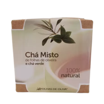 Chá Misto de Folhas de Oliveira e Chá Verde 50G Chá Misto de Folhas de Oliveira e Chá Verde 50G