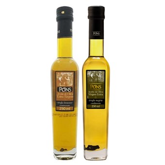 Dupla de Azeites Pons Trufa Branca e Negra 2 x 250ml Dupla de Azeites Pons Trufa Branca e Negra 2 x 250ml