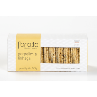 Fibratto Biscoito de Gergelim e Linhaça 245g Fibratto Biscoito de Gergelim e Linhaça 245g