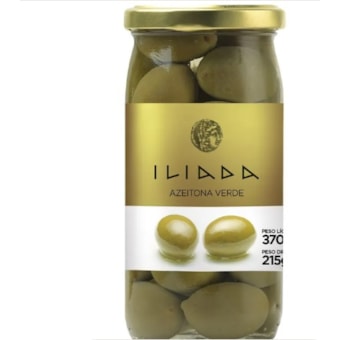 Iliada Azeitonas Verde com Caroço 370g/215g
