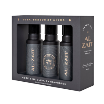 Kit Azeite de Oliva Extravirgem Al-Zait 3 x 100ml Kit Azeite de Oliva Extravirgem Al-Zait 3 x 100ml