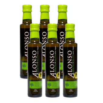 Kit Azeite Extra Virgem Alonso Blend 6 x 250ml Kit Azeite Extra Virgem Alonso Blend 6 x 250ml