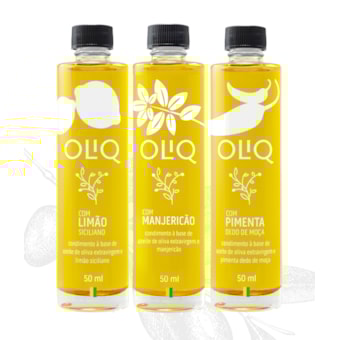 Kit Azeites Condimentados Oliq 3 x 50ml Kit Azeites Condimentados Oliq 3 x 50ml
