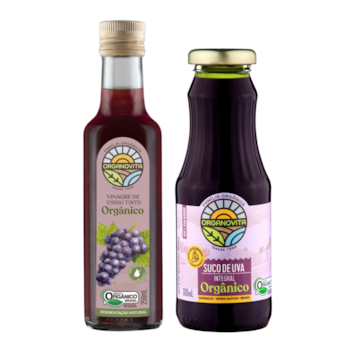 Kit Organovita Vinagre & Suco Orgânico 2 x 250ml Kit Organovita Vinagre & Suco Orgânico 2 x 250ml