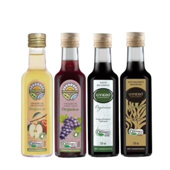 KIT VINAGRES ORGÂNICOS SERRA GAÚCHA