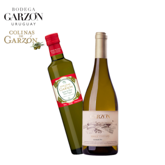Kit Vinho Branco Garzón Single Vineyard Albariño 750ml+ Azeite Colinas de Garzón Corte Italiano 500ml Kit Vinho Branco Garzón Single Vineyard Albariño 750ml+ Azeite Colinas de Garzón Corte Italiano 500ml