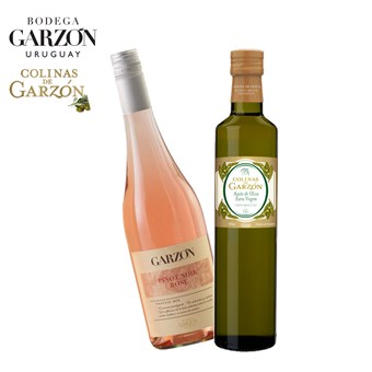 Kit Vinho Pinot Rosé Garzón 750ml+ Azeite Colinas de Garzón Corte Italiano 500ml