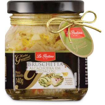 La Pastina Bruschetta Alcachofra e Pimentões La Pastina Bruschetta Alcachofra e Pimentões