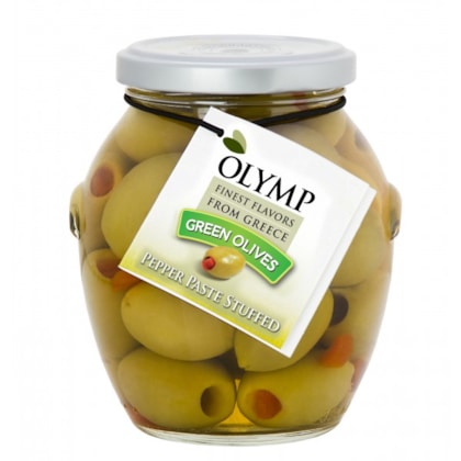 Olymp Azeitonas Chalkidiki com Pimentão 360g/200g