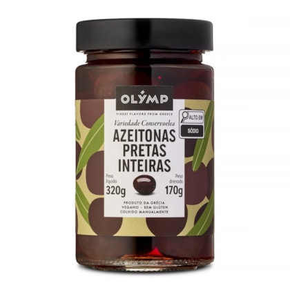 Olymp Azeitonas Pretas Inteiras 170g