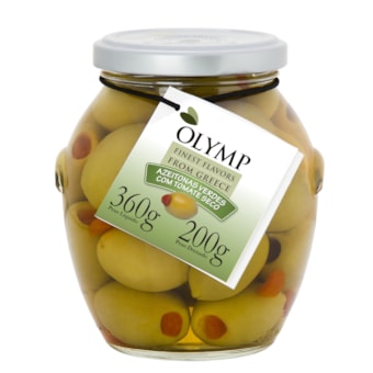 Olymp Azeitonas Verdes com Tomates Secos 200g Olymp Azeitonas Verdes com Tomates Secos 200g