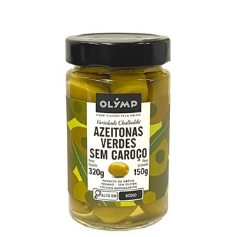 Olymp Azeitonas Verdes Jumbo sem Caroço 150g Olymp Azeitonas Verdes Jumbo sem Caroço 150g