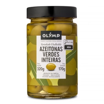 Olymp Azeitonas Verdes Mamute Inteira 320g/170g Olymp Azeitonas Verdes Mamute Inteira 320g/170g