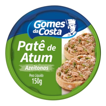 Patê de Atum com Azeitona Gomes da Costa 150g Patê de Atum com Azeitona Gomes da Costa 150g