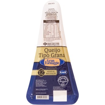 Queijo Gran Formaggio Fracionado 200g Queijo Gran Formaggio Fracionado 200g