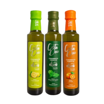 Trio Azeites Costa Doce Condimentados 3 x 250ml