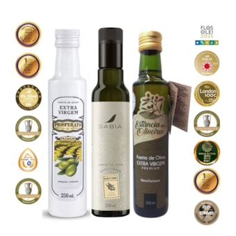 Trio de Azeites mais Premiados do Brasil 3 x 250ml