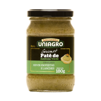 Uniagro Pate De Azeitona Verde 180G	 